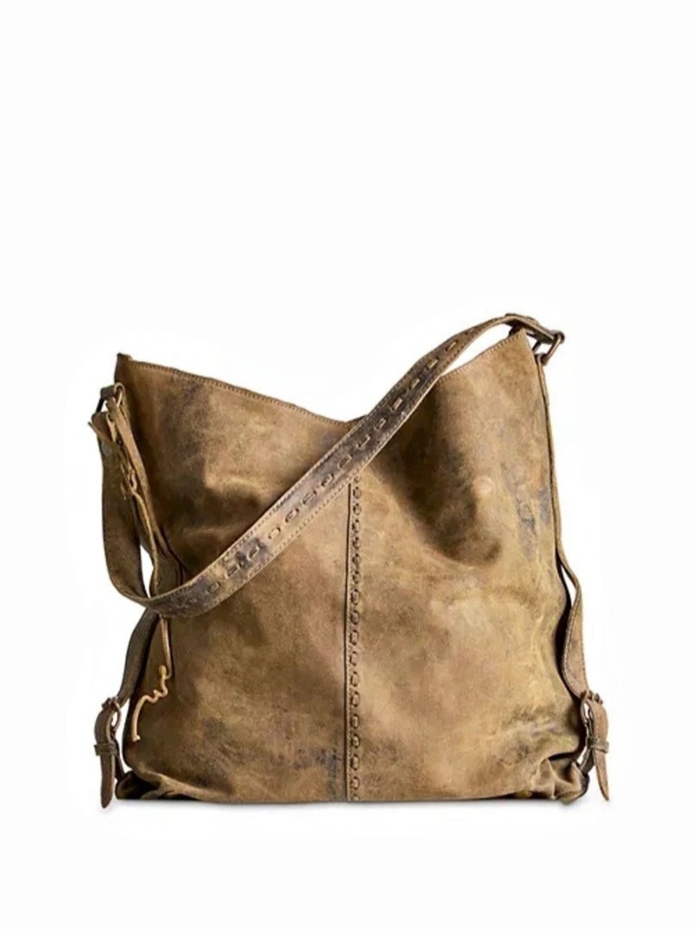 We The Free Dallas Large Distressed Leather Tote Bag
